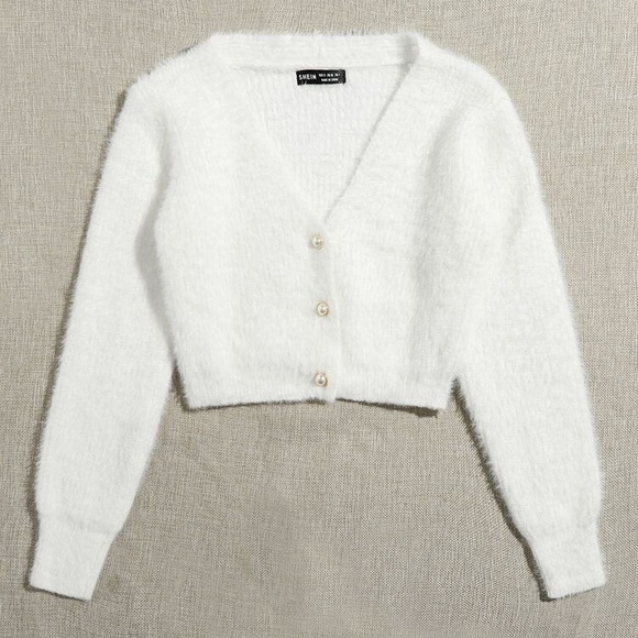 SHEIN Sweaters - Fuzzy Crop Sweater